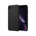Spigen İphone Xr İle Uyumlu Kılıf Silicone Fit Black
