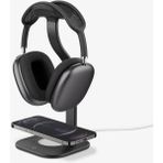 Spigen MagFit iPhone & AirPods Max ile uyumlu MagSafe özellikli Şarj Standı (MagSafe Şarj Dahil Değildir) Black S380 - AMP02818 - Siyah