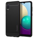 Spigen Samsung Galaxy A02 / M02 ile Uyumlu Kılıf Rugged Armor Matte Black - ACS02739
