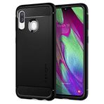 Spigen Samsung Galaxy A40 Kılıf Rugged Armor Matte Black - 618CS26244