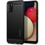 Spigen Samsung Galaxy F02s / M02s / A02s Kılıf Rugged Armor Matte Black - ACS03047 - Rugged Black