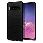 Spigen Samsung Galaxy S10 ile Uyumlu Sıvı Hava Kılıfı -Mat Siyah