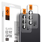 Spigen Samsung Galaxy S23 FE ile Uyumlu Kamera Lens Camı Koruyucu GLAS.tR Optik (2 Adet) Black - AGL06987