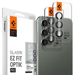 Spigen Samsung Galaxy S23 Plus / S23 ile Uyumlu Kamera Lens Camı Koruyucu Kolay Kurulum GLAS.tR EZ Fit Optik Pro (2 Adet) Black - AGL05962