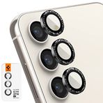 Spigen Samsung Galaxy S23 Plus / S23 ile Uyumlu Kamera Lens Camı Koruyucu Kolay Kurulum GLAS.tR EZ Fit Optik Pro Black Glitter - AGL06109
