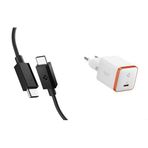 Spigen USB-C to USB-C 1 Metre Kablo 60W Güç/PPS 2.0 Super Hızlı Şarj / 480 Mbps Data Aktarım Hızı Type-C Ekstra Dayanıklı Black - ACA08718 Spigen 30W USB-C Ultra Mini Hızlı Şarj Aleti