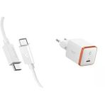 Spigen Usb-C To Usb-C 1 Metre Kablo 60W Güç/Pps 2.0 Super Hızlı Şarj / 480 Mbps Data Aktarım Hızı Type-C Ekstra Dayanıklı White - Aca08717 Spigen 30W Usb-C Mini Hızlı Şarj Aleti