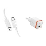 Spigen USB-C to USB-C 1 Metre Kablo 60W Güç/PPS 2.0 Super Hızlı Şarj / 480 Mbps Data Aktarım Hızı Type-C Ekstra Dayanıklı White - ACA08717 Spigen 30W USB-C Ultra Mini Hızlı Şarj Aleti