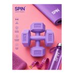 Spin 2 Kg X 2 Adet Vinyl Kaplı Toplam 4 Kg, Dambıl Seti, Dumbell Set Specials Purple 2 kg