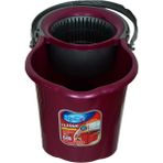 Spin Mop 360 Derece Döner Başlıklı Kova+Mop+Paspas+Sap Karışık Renk Temizlik Seti