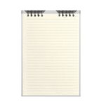 Spiral Defter, Gevşek Yaprak Defter Bağlayıcı | Yırtılabilir Çizgili Defter, 10 Halkalı Doldurulabilir Spiral Defterler | 8,26x5,82 inç, 60 Sayfa, Su Geçirmez Şeffaf PVC Kapak, Öğrenciler için Okul Kı