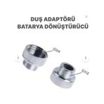 Spiral Duş Adaptörü Batarya Dönüştürücü Duş Hortum Bağlantısı 3/4