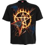 Spiral Hot Metal Erkek Tişört Siyah Müzik, Rockwear, Streetwear, Siyah, XL