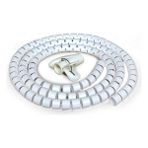 Spiral Kablo Toplayıcı Kablo Düzenleyici Çapı 20MM Beyaz 1.5m
