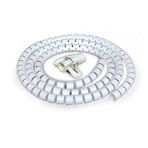 Spiral kablo toplayıcı kablo kanalı kablo düzenleyici Çapı 20mm beyaz 1.5m