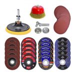 Spiral Taşlama Cırt Zımpara İnox Metal Kesici Flap Disk 40 Parça