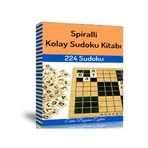 Spiralli Kolay Sudoku Kitabı 224 Sudoku Enine Boyuna Eğitim