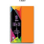 Spiralli Pp Kapak 6+3 225 Yaprak 9 Ayraçlı Defter