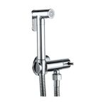 Spiralli Taharetmatik Pirinç Taharet El Duşu Askılı Ara Musluk Set 100 Krom