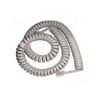 SPİRALLİ TELEFON AHİZE KABLOSU - GRİ