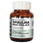 Spirulina 60 Kapsul Mavi-Yesil Alg Siprulina Yosun Hapi