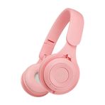 SpirWoRchlan M6 Bluetooth Kulaklık, Katlanabilir Kablosuz ve Kablolu Stereo Kulaklık Bluetooth Kulaklık Makaron Ağır Bas Oyun Kulaklığı Pembe