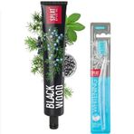 Splat Blackwood Siyah Diş Macunu 75 ml + Medium Complete Diş Fırçası