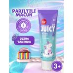 Splat Juicy Lab +3 Yaş Üzümlü Çocuk Diş Macunu Renkli Simli Çürük Önleyici Doğal Macun - standart