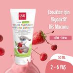 SPLAT Kids Çilek & kiraz Çocuk Diş Macunu 50 ml – 2-6 Yaş, Doğal Formül, Florür İçermez