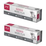 SPLAT White Plus Diş Macunu 100 ml - Çay Kahve İçenler İçin Hayvan Dostu Özellikli 2 Adet