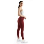 Spocket Kadın Cepli Yüksek Bel Toparlayıcı, Bilek Boy Yoga Tayt (Bordo, S)
