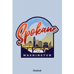 Spokane Notebook: Journal, 6x9 120 Pages, Lined College Ruled Paper, Planner, Matte Finish Cover, Diary