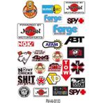 Sponsor Çoklu Ekipman Kask Motorsiklet Sticker Seti 001