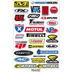 Sponsor Çoklu Ekipman Kask Motorsiklet Sticker Seti 08
