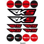 Sponsor Rks Motul Tasarımlı Ekipman Kask Motorsiklet Sticker Seti 01