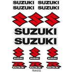Sponsor Suzukı Tasarımlı Ekipman Kask Motorsiklet Sticker Seti 01