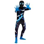 Spooktacular Creations Çocuklar için Korkunç Cadılar Bayramı Kostümü, Slenderman Skin Bodysuit, Skinsuit Boys, Siyah, X-Large( 12 - 14 yr )