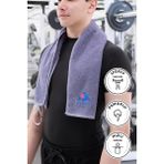 Spor Antrenman Havlusu 105x30 - Antrasit - 50 x 100 cm