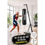 Spor Byfit 70 Cm Yırtılmaz Siyah Deluxe Boxing Boks Torbası ve Tavan Askı Kancası