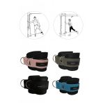 Spor Byfit Ayak Bilek Kayışı D-Ring Fitness Ağırlık Çekiş Aparatı - Siyah