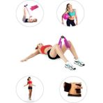Spor Byfit Kol, Bacak, Basen Sıkılaştırıcı Alet Pembe + Denge Topu + Band + Atlama Ip + Termal Kemer - 5'li Set