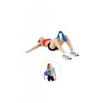 Spor Byfit Kol, Bacak, Basen Sıkılaştırıcı Kelebek Egzersiz Aleti Mavi + Denge Topu - 2'li Set