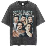 Spor Stil Tişört, Bol ve Rahat, Pedro pascal Fitness, Koşu ve Günlük Giyim için Uygun (2 M)