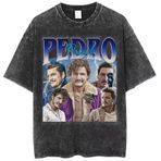 Spor Stili Tişört, Bol ve Rahat, Pedro pascal Fitness, Koşu ve Günlük Giyim için Uygun (8 3XL)