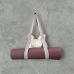 Spor ve Casual Kullanım Için Denim Yoga Matı Bölmeli Çanta / El Yapımı & Dayanıklı - Ekru