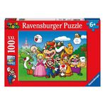 Spor35 129928 Super Mario Fun 100 parça XXL Ravensburger Puzzle Kız Erkek Çocuk Oyuncak Eğitici Oyuncaklar