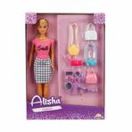 Spor35 3392 Alisha Fashion Aksesuar Set 29cm Kız Erkek Çocuk Oyuncak Eğitici Oyuncaklar