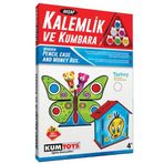 Spor35 5304 Ahşap Kalemlik ve Kumbara Seti Kız Erkek Çocuk Oyuncak Eğitici Oyuncaklar
