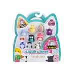 Spor35 AL0021 Squish-a-longs 8 Figür + Yüzük Set Asorti Seri 2 Kız Erkek Çocuk Oyuncak Eğitici Oyuncaklar