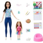 Spor35 Barbie'nin Sanat Atölyesi HCM85 Kız Erkek Çocuk Oyuncak Eğitici Oyuncaklar